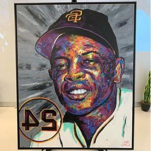 Painting of Willie Mays